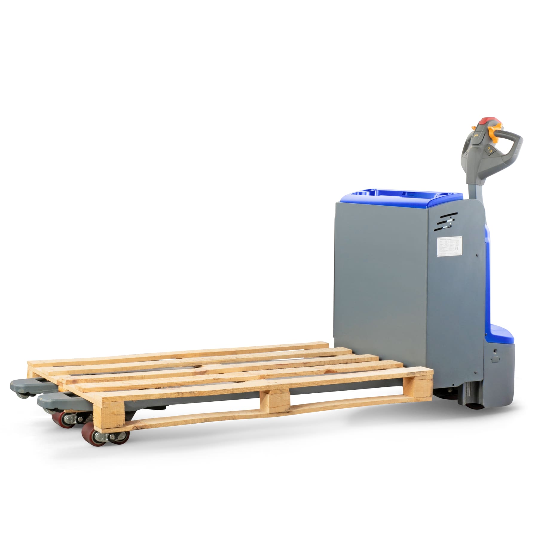 Electric Pallet Jack TWO-MAX with 1600 mm long forks