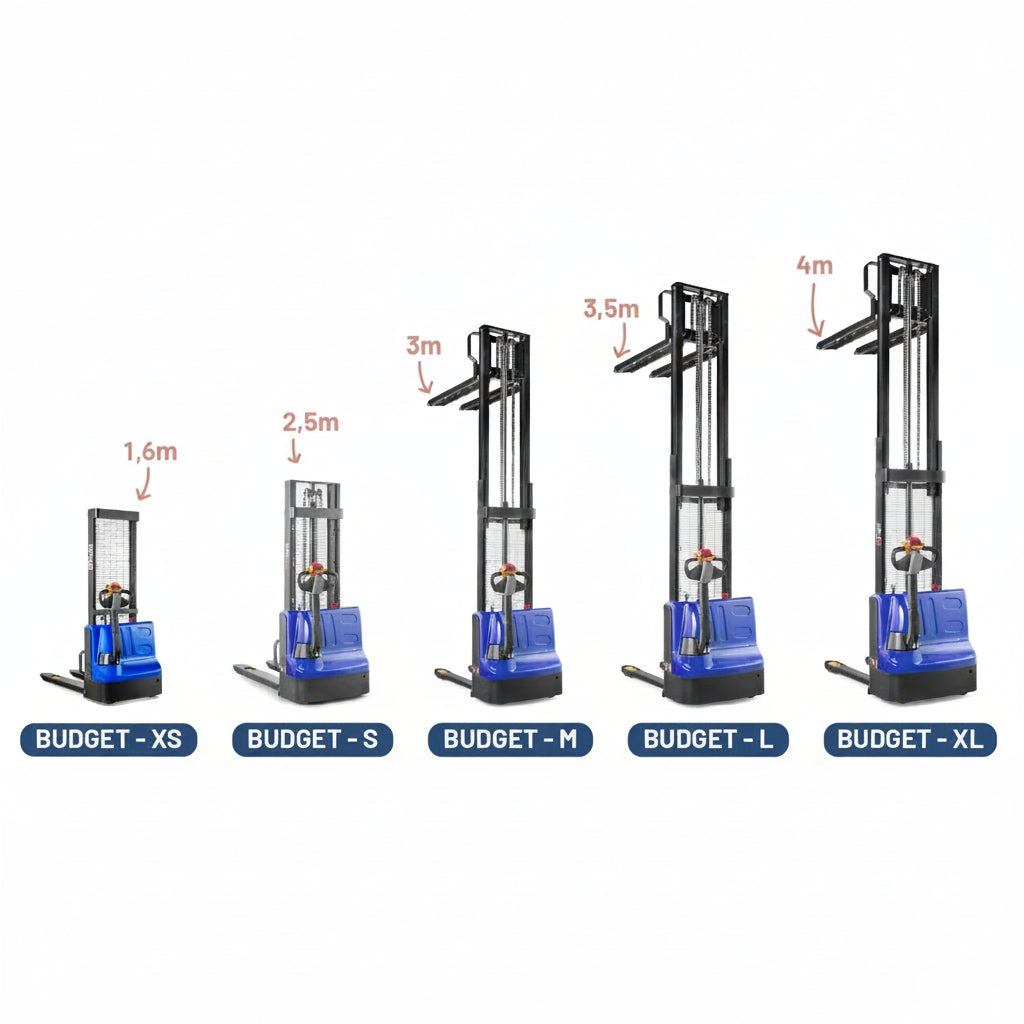 Electric Pallet Stacker BUDGET-S for 2,5m